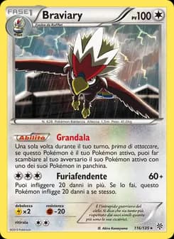 Braviary card in Italian