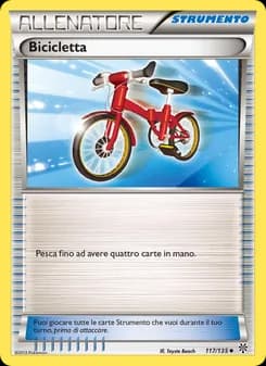 Bicicletta card in Italian