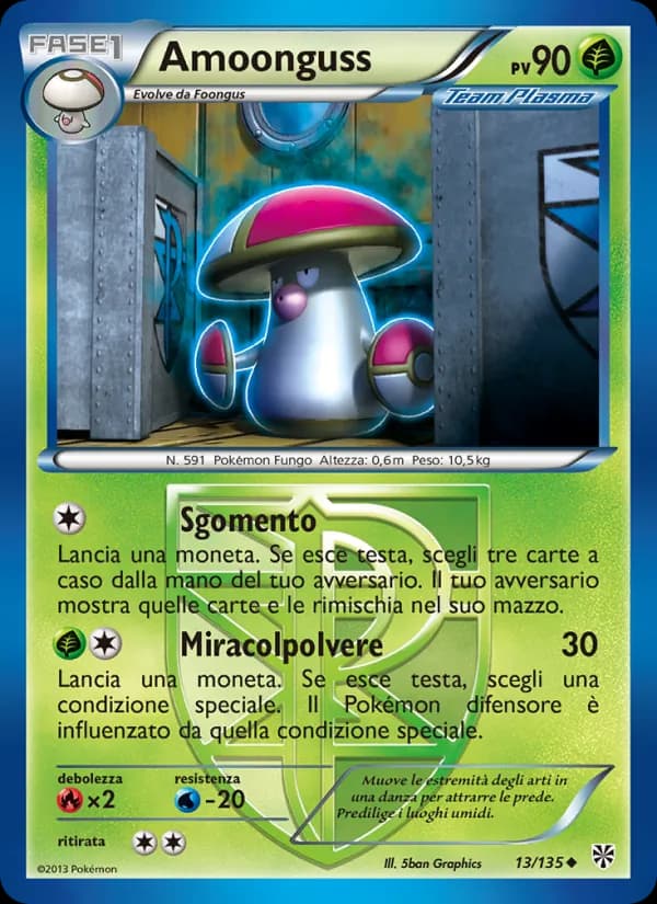 Amoonguss card in Italian