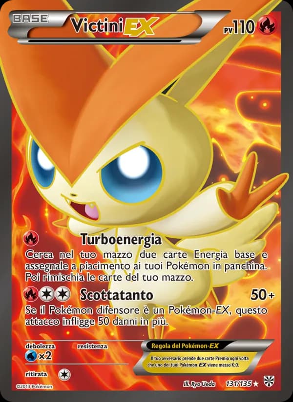 Victini-EX card in Italian