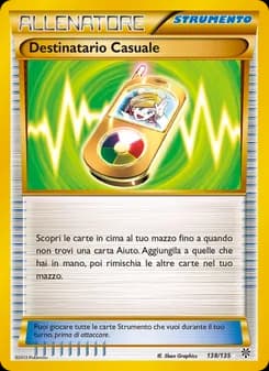 Destinatario Casuale card in Italian