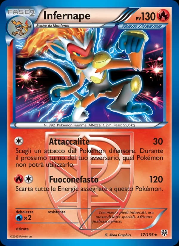 Infernape card in Italian