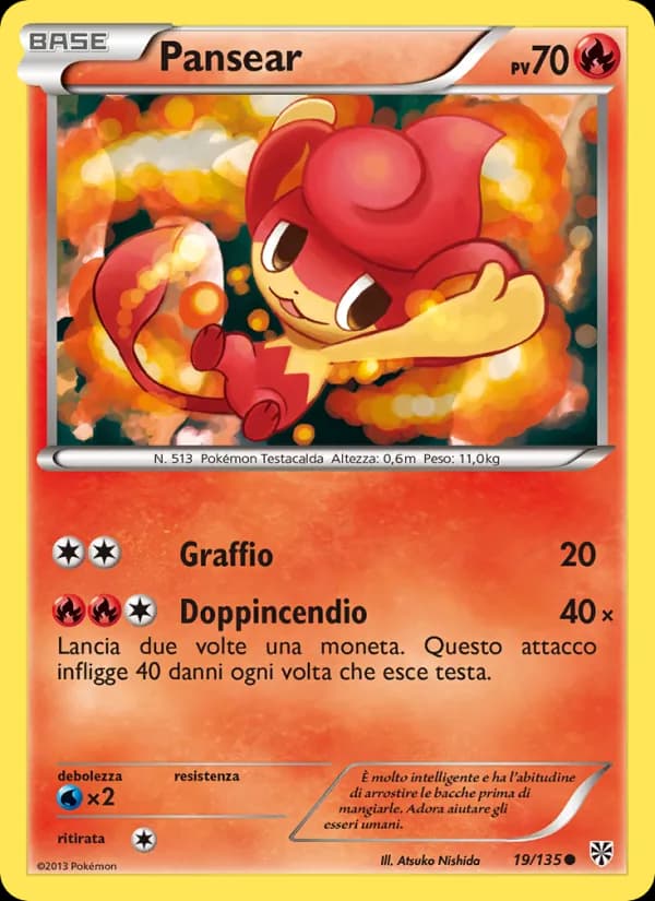 Pansear card in Italian