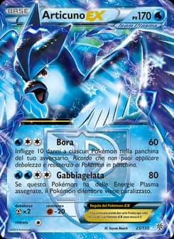 Articuno-EX card in Italian