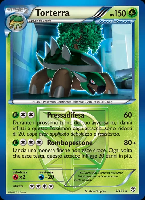 Torterra card in Italian