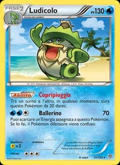 Ludicolo card in Italian