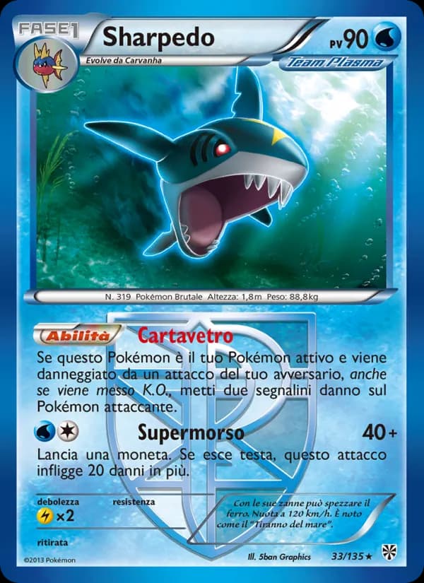 Sharpedo card in Italian