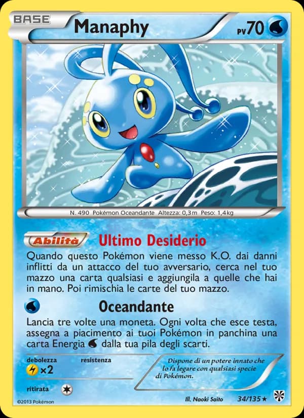 Manaphy card in Italian