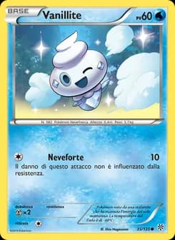 Vanillite card in Italian