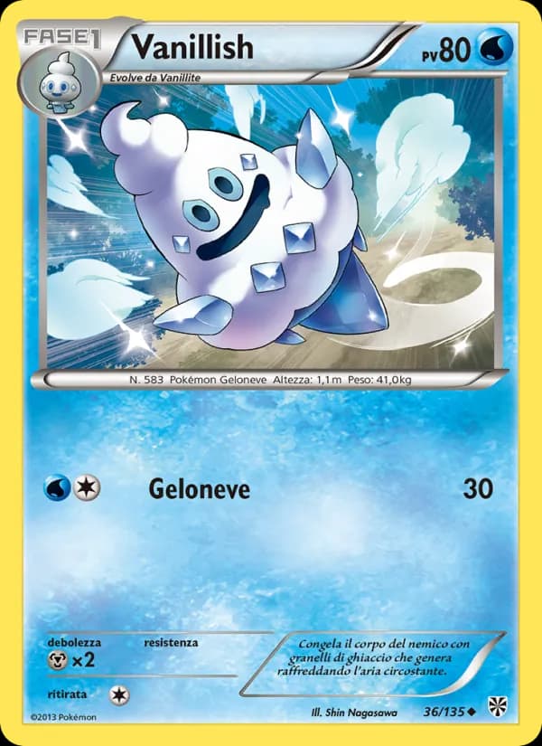 Vanillish card in Italian