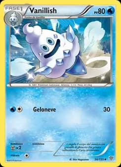 Vanillish card in Italian