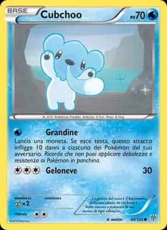Cubchoo card in Italian