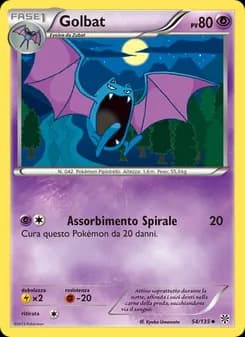 Golbat card in Italian