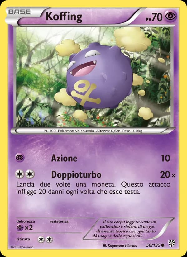 Koffing card in Italian