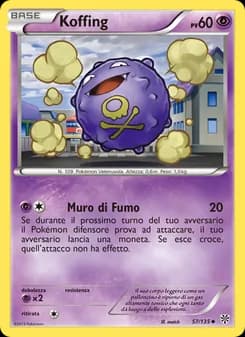 Koffing card in Italian