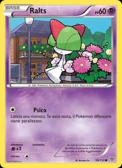 Ralts card in Italian