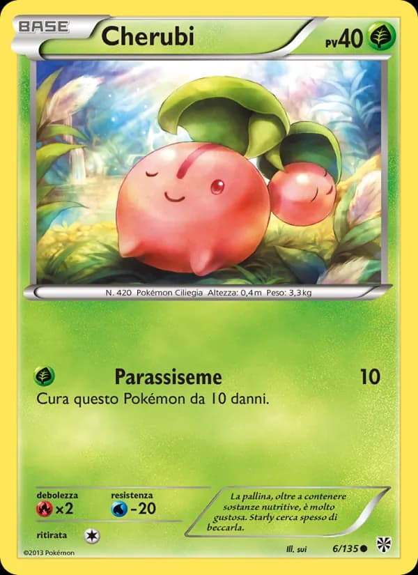 Cherubi card in Italian