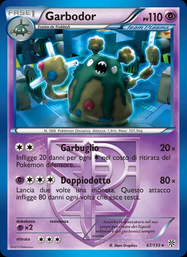 Garbodor card in Italian