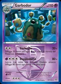 Garbodor card in Italian