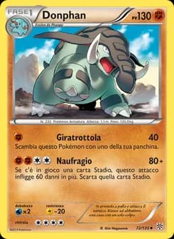 Donphan card in Italian