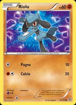 Riolu card in Italian