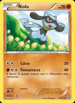 Riolu card in Italian