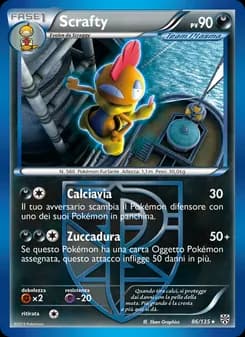 Scrafty card in Italian