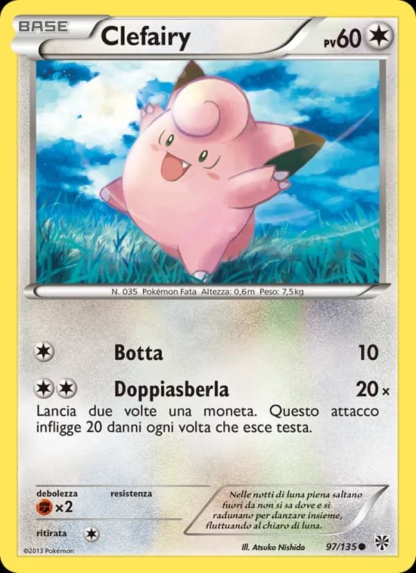 Clefairy card in Italian