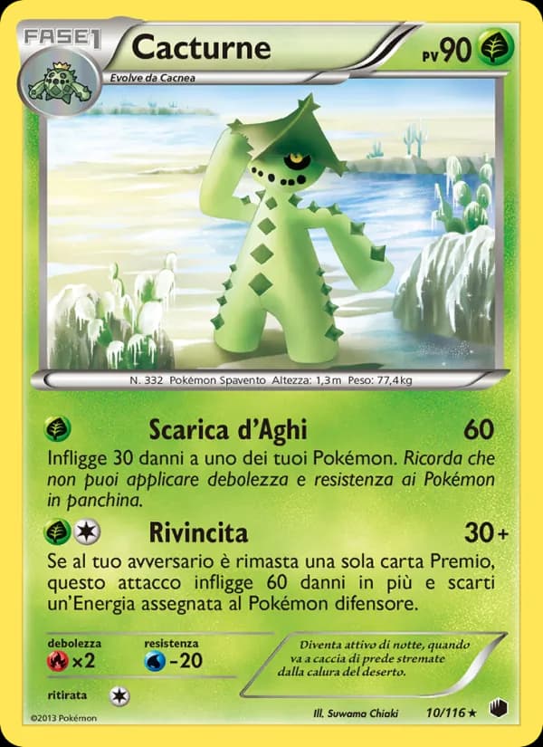 Cacturne card in Italian