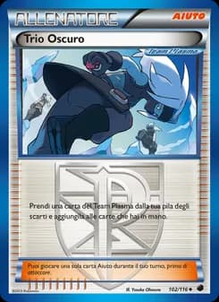 Trio Oscuro card in Italian