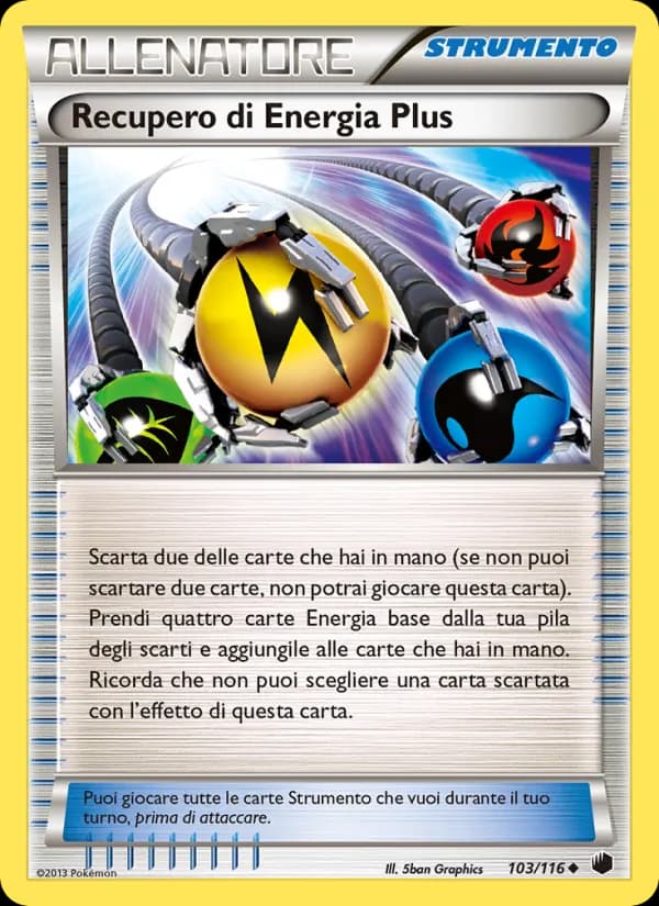 Recupero di Energia Plus card in Italian