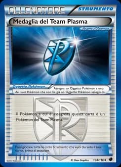 Medaglia Team Plasma card in Italian