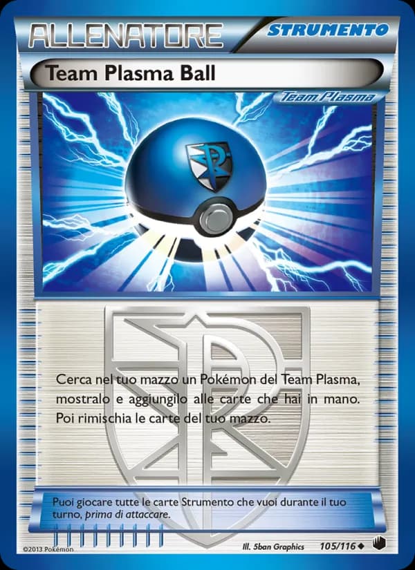 Team Plasma Ball card in Italian