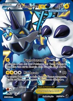 Thundurus-EX card in Italian