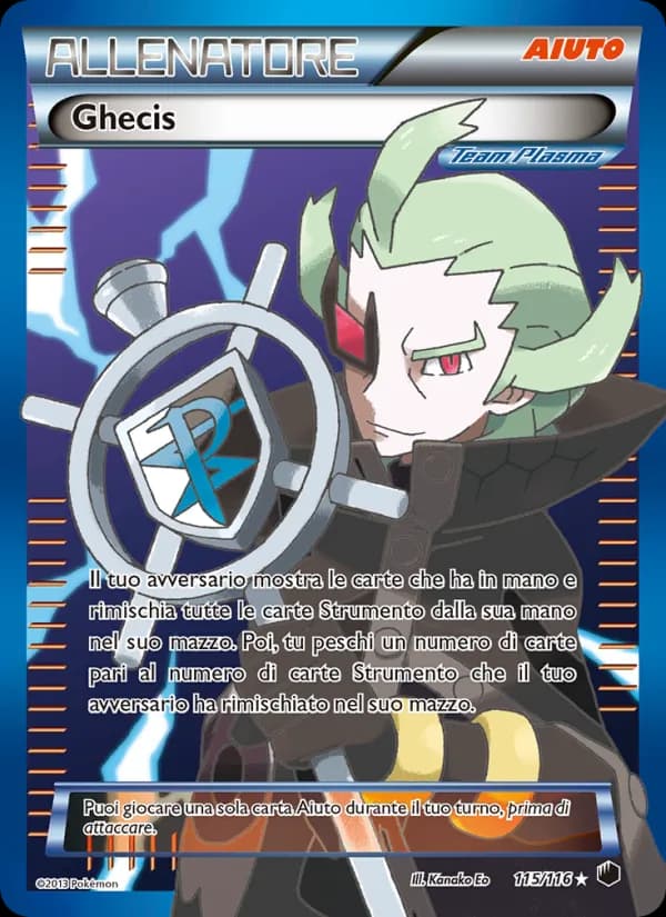 Ghecis card in Italian
