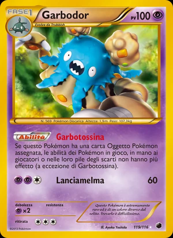 Garbodor card in Italian