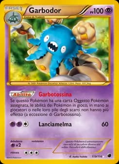 Garbodor card in Italian