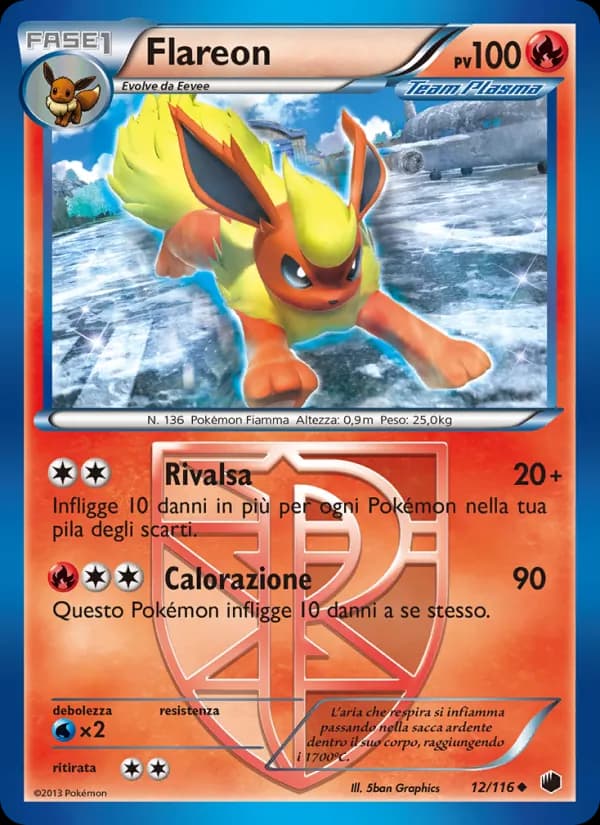 Flareon card in Italian