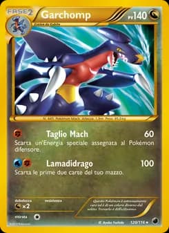 Garchomp card in Italian