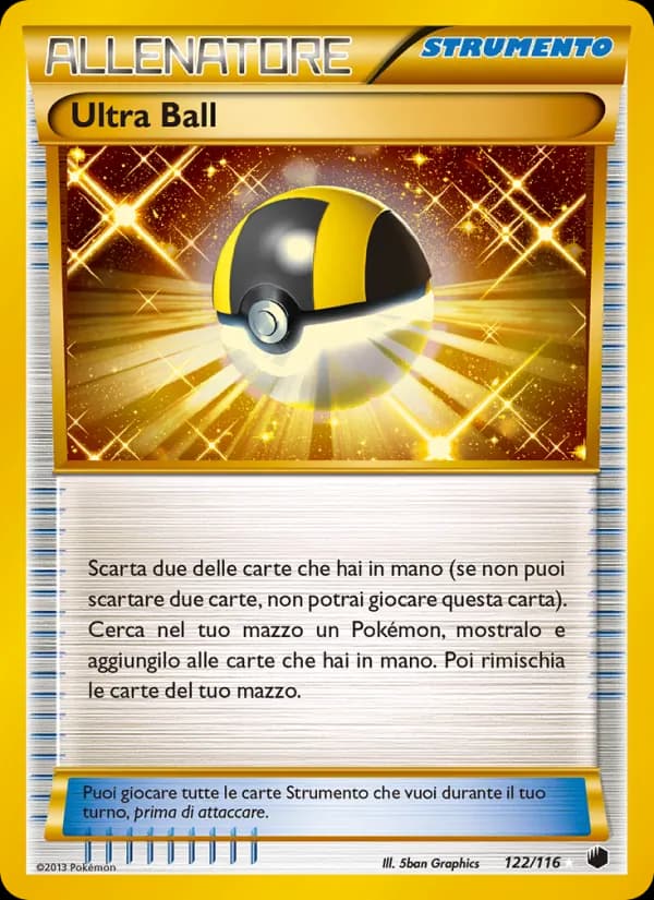 Ultra Ball card in Italian