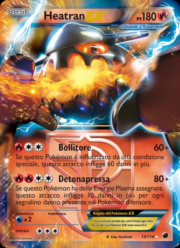 Heatran-EX card in Italian