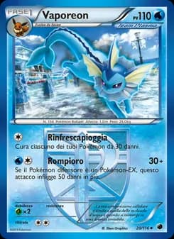 Vaporeon card in Italian