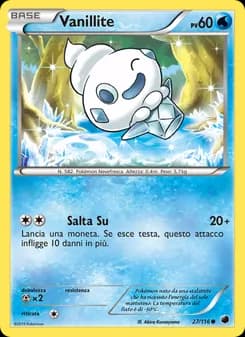 Vanillite card in Italian