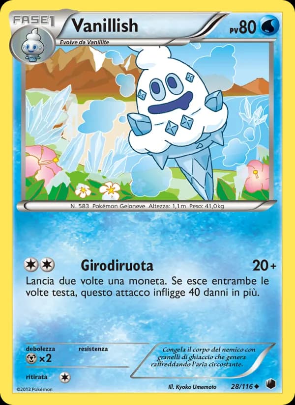 Vanillish card in Italian