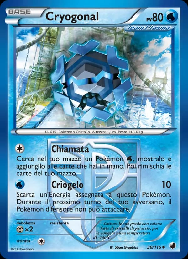 Cryogonal card in Italian
