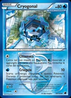 Cryogonal card in Italian