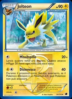 Jolteon card in Italian