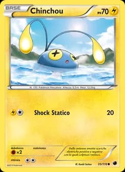 Chinchou card in Italian