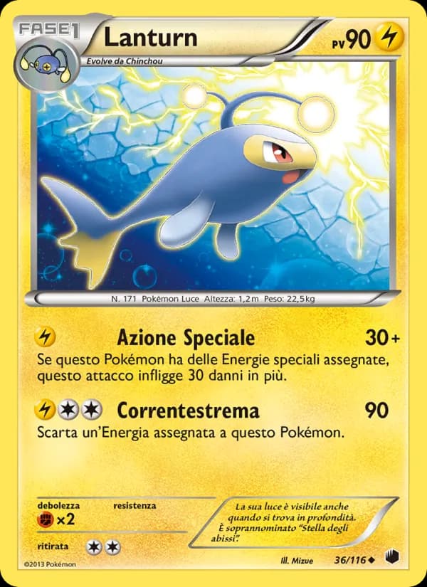 Lanturn card in Italian