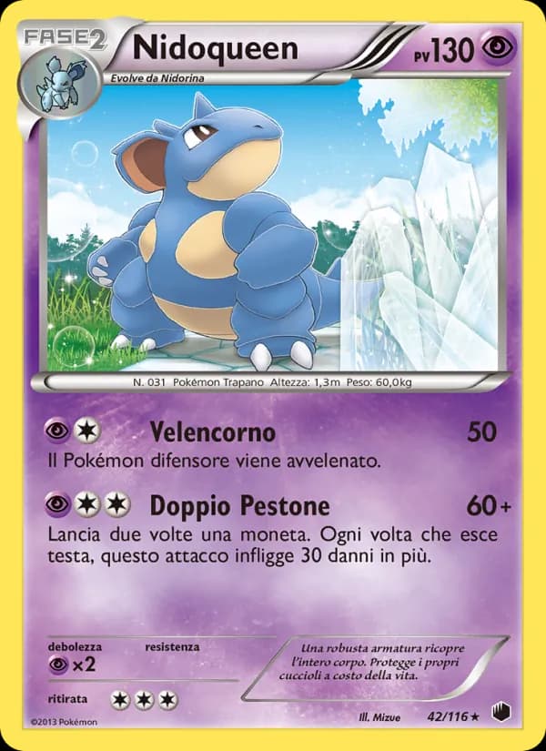 Nidoqueen card in Italian